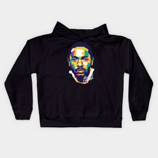 Kendrick Lamar on WPAP 1 Kids Hoodie